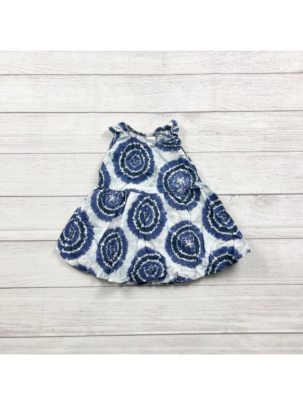 Koala Kids Blue White Tie-Dye Infant Sleeveless Sundress 12-18 Months